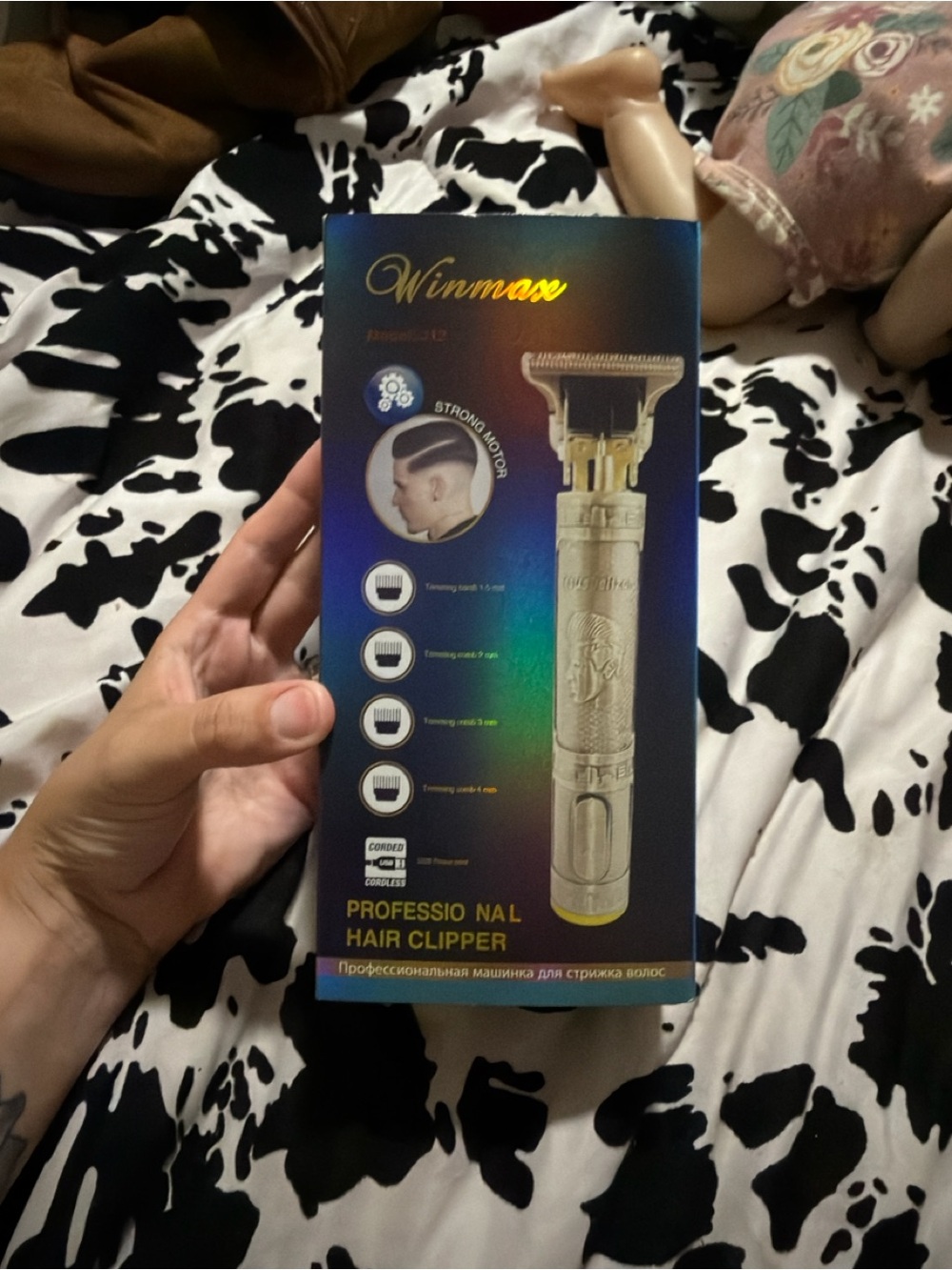Winmax D12 Professional Cordless Hair Clipper Trimmer Set